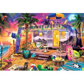 Buffalo Games - Jeff Haynie - Beach Holiday - 2000 Piece Jigsaw Puzzle for Adults Challenging Puzzle Perfect for Game Nights