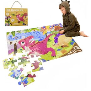 48 قطعة من ألغاز الصور المقطوعة على شكل ديناصور، ألغاز أرضية ضخمة للأطفال بعمر 3 4 5 6 7 8، ألغاز كبيرة الحجم من الورق المقوى السميك جدًا للتعلم التعليمي لمرحلة ما قبل المدرسة، هدايا للأطفال الأولاد والبنات من سن 3 سنوات فما فوق in Kuwait