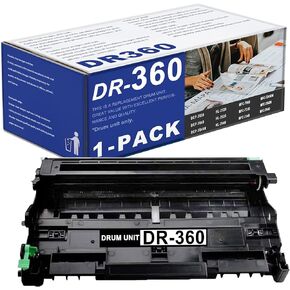 DR360 Compatible Drum Unit Replacement for Brother DR360 DR 360 to use with DCP-7040 DCP-7030 MFC-7840W MFC-7340 MFC-7440N HL-2140 HL-2170W HL-2150N Printer 1 Black (Toner is Not Included)