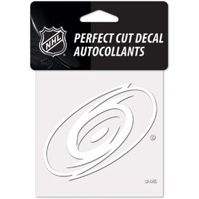 Wincraft NHL Carolina Hurricanes Decal4x4 Perfect Cut White Decal, Team Colors, One Size