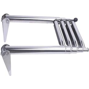 4 Step Boat Ladder 316 Stainless Steel Telescoping 4 step Pontoon Boat Ladder Marine Dock Swim Ladder for Boat Marine Yacht