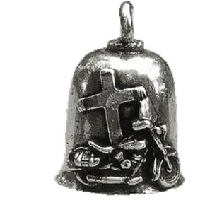 Jesus Rides with ME Gremlin Bell for Motorcycles Biker Protection Christian Club Cross