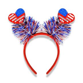 AIUPUOC 4th of July Headbands Independence Day Headband Patriotic Hair Accessories Hair Bands Fourth of July Outfits Hair Decorations USA Flag Star Head Bopper Hair Supplies 1Pcs