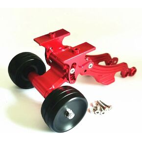 Aluminum Rear Wing Mount and Ajustable Wheelie Bar Red for Arrma 1/8 Kraton Outcast AR320347 AR320194 AR320366