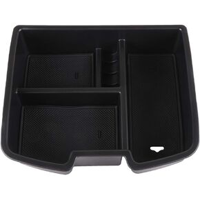 SCITOO Auto Center Console Insert Organizer Tray Armrest Box Accessories Replacement fit for 2007-2014 for Chevy Suburban for GMC Sierra