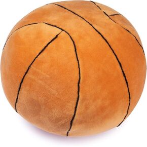 Plush Basketball Toy | Soft Stuffed Basketball Plush | 8' Diameter Gift for Toddler Boys