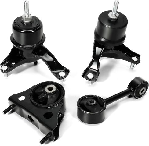 Engine Motor & Transmission Mount 4 PCS SET Fit for Toyota Highlander FWD, 2.4L, l4, 2004 2005 2006 2007 Automatic Transmission #Replace 1236128100, 123620A020, 1236328120, 12370A040 in Saudi Arabia