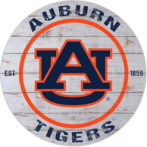 لافتة دائرة للطقس الداخلي والخارجي من Auburn Tigers، مقاس 20 × 20 بوصة، تعرض روح فريقك مع هذه اللوحة الفنية الجدارية الفريدة من نوعها من Auburn Tigers in Kuwait