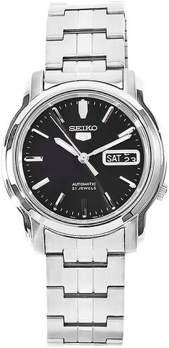 Seiko Men's SNKK71 5 Stainless Steel Black Dial Watch in Saudi Arabia
