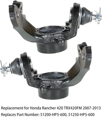 labwork Front Left Right Steering Wheel Knuckle Replacement for Honda Rancher 420 TRX420FM 2007-2013 51200-HP5-600 51250-HP5-600 in Saudi Arabia