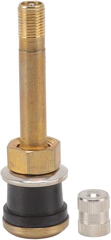 The Truck Valve stem 10 Pcs Valve Stems Straight Brass Heavy Duty Clamp in Tubeless Truck Tire Valve Core Fits for approximate 0.625in/15.87mm Diameter Valve Rim Holes in Saudi Arabia