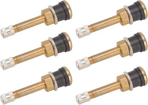 The Truck Valve stem 10 Pcs Valve Stems Straight Brass Heavy Duty Clamp in Tubeless Truck Tire Valve Core Fits for approximate 0.625in/15.87mm Diameter Valve Rim Holes in Saudi Arabia