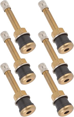 The Truck Valve stem 10 Pcs Valve Stems Straight Brass Heavy Duty Clamp in Tubeless Truck Tire Valve Core Fits for approximate 0.625in/15.87mm Diameter Valve Rim Holes in Saudi Arabia