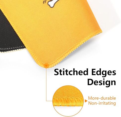 Qisan Gaming Mouse Pad with Nonslip Rubber Base | Comfy, Foldable Mouse Mat for Desktop, Laptop, Keyboard, Rectangle Mouse Pad Gaming with High Resolution | Computer Mouse Pad Cute (Work Corgi) in Kuwait