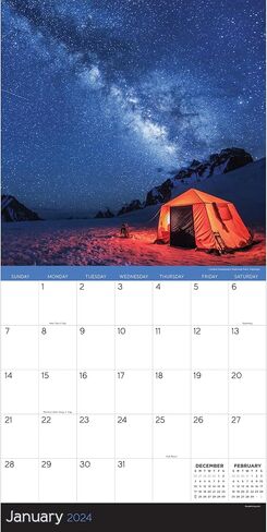 TF PUBLISHING 2024 Stargazing Mini Calendar | Large Grids for Appointments and Scheduling | Vertical Monthly Wall Calendar 2024 | Home and Office Organization | Premium Gloss Paper | 7"x7" in Saudi Arabia