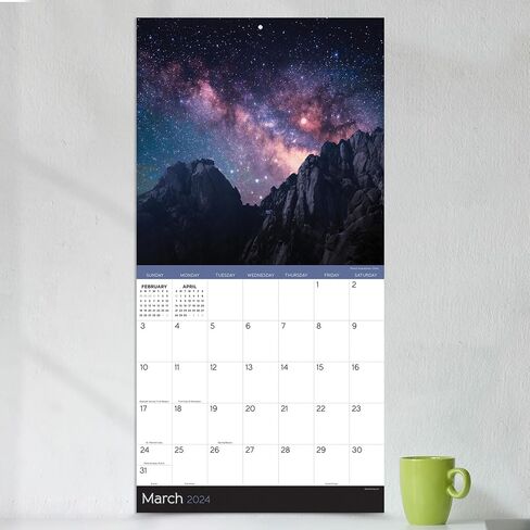 TF PUBLISHING 2024 Stargazing Mini Calendar | Large Grids for Appointments and Scheduling | Vertical Monthly Wall Calendar 2024 | Home and Office Organization | Premium Gloss Paper | 7"x7" in Saudi Arabia
