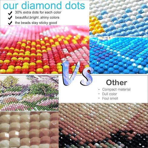 Axquilon Diamond Painting Kits for Adults Beginners 5D Succulents Plant Diamond Art Kits with Full Drill, DIY Flower Gem Art Craft Kits for Adults Home Wall Decor Gifts 12x16inch in Saudi Arabia