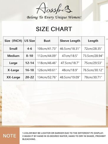 فستان نسائي متوسط ​​الطول بياقة على شكل V وأكمام طويلة وأزرار سفلية من Aossfre in Kuwait