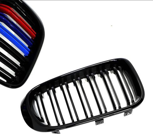 F25 F26 Grill M اللون أسود لامع، شبكة أمامية ABS باللون الأسود اللامع متوافقة مع 2014-2018 X3 F25 X4 F26، مجموعة مكونة من قطعتين شرائح مزدوجة in Saudi Arabia