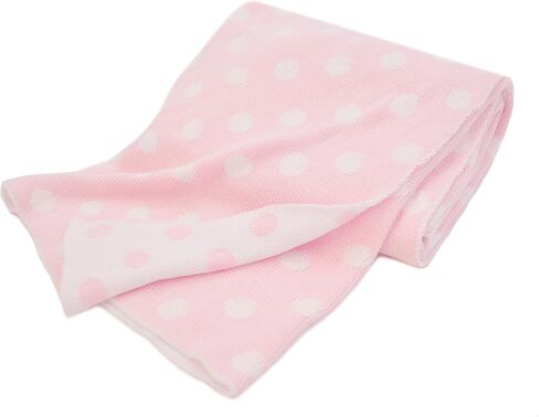 American Baby Company 100% Natural Cotton Sweater Knit Swaddle Blanket, Blue, Soft Breathable, for Boys and Girls in Saudi Arabia