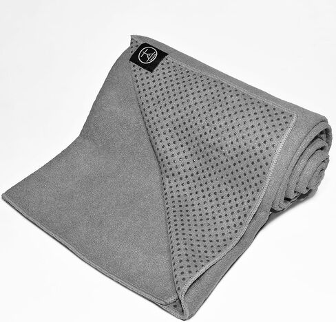 Hot Yoga Mat Towel Non Slip for Hot Yoga. Grippy Silicone Hot Yoga Towel Non Slip & Absorbent Microfiber Blend Gives You More Grip As You Drip! in Saudi Arabia