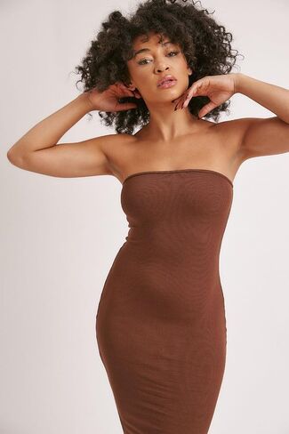 Almere Body Shaping Basic Strapless Maxi Dress in Kuwait