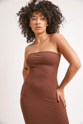 Almere Body Shaping Basic Strapless Maxi Dress in Kuwait