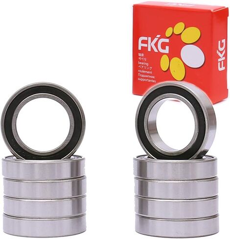 FKG 6905-2RS 25x42x9mm Deep Groove Ball Bearing Double Rubber Seal Bearings Pre-Lubricated 10 Pcs in Saudi Arabia