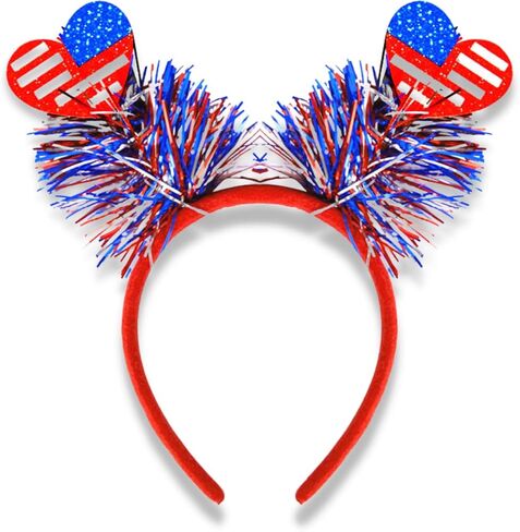 AIUPUOC 4th of July Headbands Independence Day Headband Patriotic Hair Accessories Hair Bands Fourth of July Outfits Hair Decorations USA Flag Star Head Bopper Hair Supplies 1Pcs in Saudi Arabia