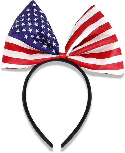 AIUPUOC 4th of July Headbands Independence Day Headband Patriotic Hair Accessories Hair Bands Fourth of July Outfits Hair Decorations USA Flag Star Head Bopper Hair Supplies 1Pcs in Saudi Arabia