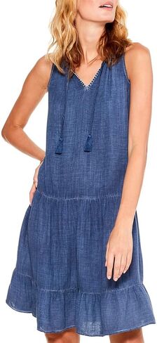 NIC+ZOE Women's Double Gauze Tiered Dress in Saudi Arabia