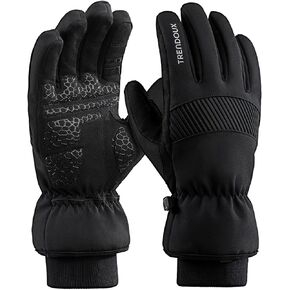 TRENDOUX Winter Gloves for Men Waterproof: Ski 3M Thinsulate -20℉ Windproof Warm Women Glove with Touchscreen SBR Pad