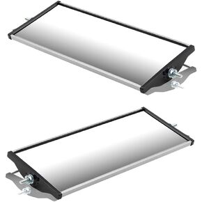 Brock Replacement Driver and Passengers Universal West Coast Truck Stainless Aluminum Side Mirror Head 6.5" x 16"