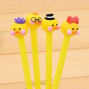 Cartoon Animal Pens Ink Pens Gel Pen Writing Pens Neutral Pens School Office Supplies Kids Gifts 0.5mm Ball Point cone Ugly Fashion Black D Pen 8 Pack