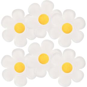 GGBOY 40PCS Daisy Plates Flower Paper Plates, 8" Pink Daisy Paper Plates Flower Plates Disposable, Groovy Plates Spring Daisy Party Paper Plates Cute Flower Shaped Paper Plates Daisy Party Supplies