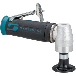 Dynabrade (47821) 2" (51 mm) Diameter Right Angle Disc Sander | 1/4" NPT Collet, 0.4 hp 15000 RPM Pneumatic Motor | Includes 2" Locking-Type Disc Pad, Also Accepts 3" Disc Pads