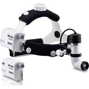 Surgical Headlight Dental Headlamp Wireless Portable Cold LED Light Source Ent Endoscopy 10W