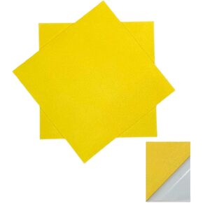 12" x 12" Self-Adhesive Felt Fabric Sheets for Crafts, 1mm Thick, Felt Fabric Sheets for DIY Sewing Craft, Non-Woven Felt Fabric for Sewing Patchwork Material, 2pcs (Light Yellow)