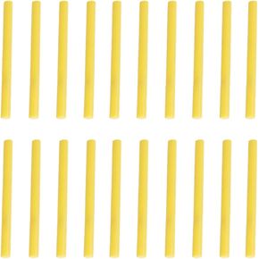EXCEART 20pcs Hot Glue Sticks Mini Glue Sticks Colored Hot Glue Sticks for Arts Crafts (Yellow)