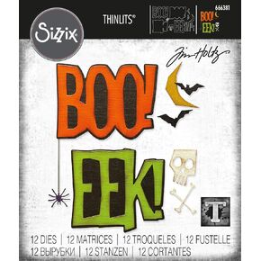 Sizzix Thinlits Dies By Tim Holtz 12/Pkg-Big Frights