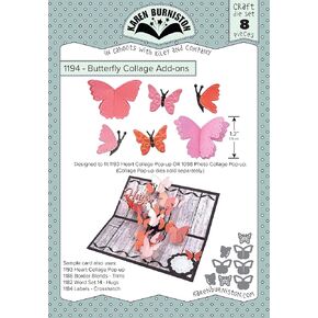 KB RILEY LLC KB Riley Dies BFLY COLL, Butterfly Collage Add-Ons