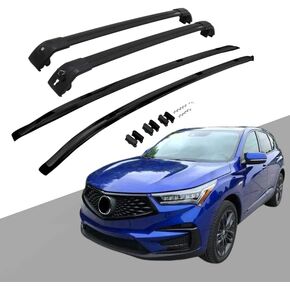 Roof Rack Cross Bar fit for Acura RDX 2019-20234 Side Rails Cargo Carrier Bag Luggage Kayak Canoe Bike Snowboard Skiboard(4PCS KIT)