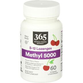 Whole Foods Market, Methyl B-12 5000Mcg Cherry, 60 Lozenges