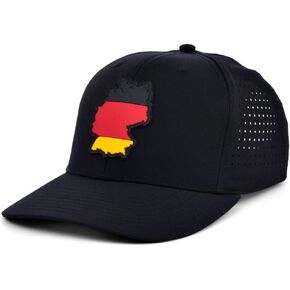 Local Crowns Germany Patch Cap, Snapback Hat for Men and Women, Germany Flag Hat Black