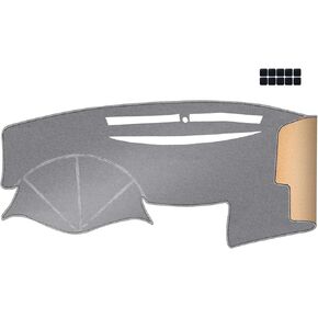 ترقية غطاء لوحة القيادة داكرون المناسب لـ 2007-2011 تويوتا كامري فعال مضاد للوهج، يقلل الانعكاس، حماية من الشمس، مقاوم للغبار، ممتص للرطوبة ومقاوم للأشعة فوق البنفسجية - رمادي in Kuwait