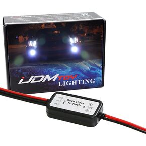 iJDMTOY Alternating Left/Right Strobe Flash Module Box Compatible with Car Fog Lights, LED Daylight DRL, Work Lights and More