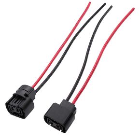 5202 2504 PS24W Female Connector Pigtail Wire Harnesses for Fog Light DRL Replacement Socket 2 Pack