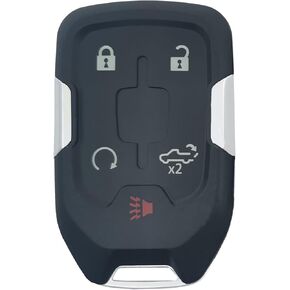 Replacement Key Fob Case Shell Fit for 2019 2020 2021 2022 Chevrolet Chevy Silverado and GMC Sierra 1500 2500HD 3500HD Accessories Keyless Entry Remote Key Housing Outer Cover (1)