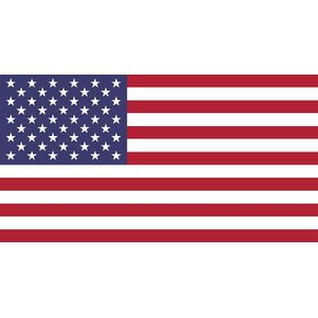 US Flag (5x8) Decal for auto, Truck or Boat