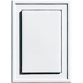 Builders Edge 130130001001 Raised Mini Mounting Block 001, White